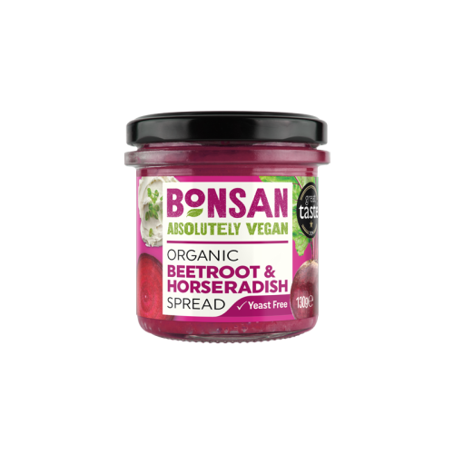 Bonsan Organic Vegan Beetroot And Horseradish Spread130g