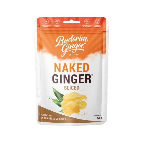 Buderim Naked Ginger Sliced 175g