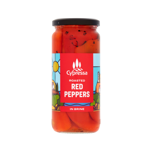 Cypressa Roasted Red Peppers In Brine 465g
