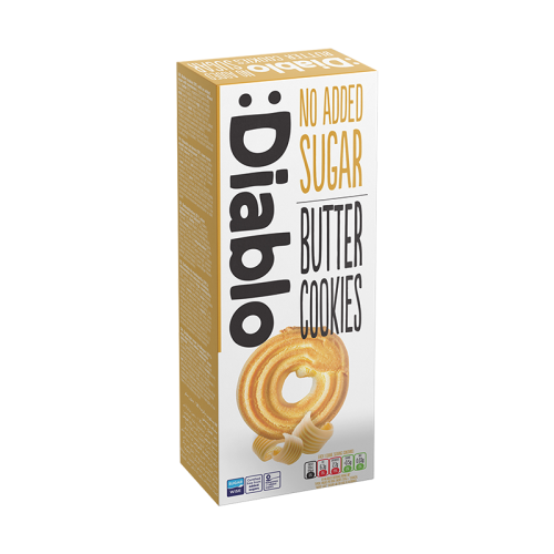 Diablo No Added Sugar Butter Cookies 135g