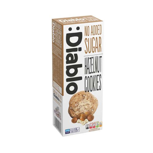 Diablo No Added Sugar Hazelnut Cookies 135g