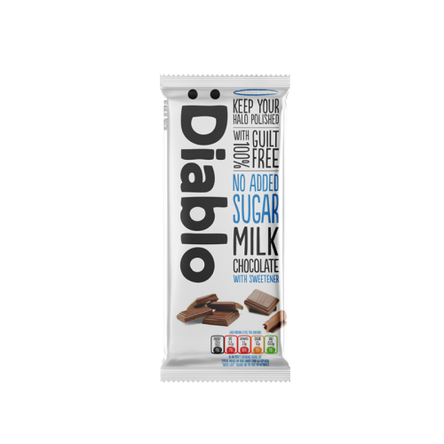 Diablo No Added Sugar Milk Chocolate 85g