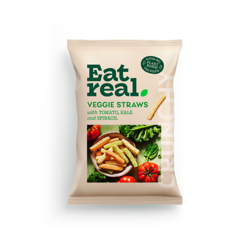 Eat Real Veggie Straws Tomato, Kale And Spinach
