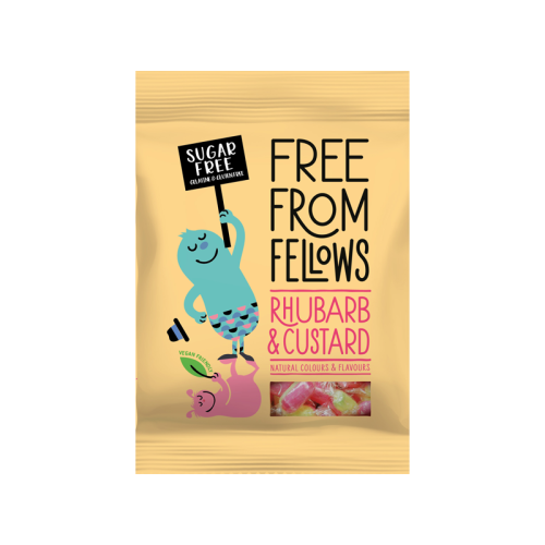 Free From Fellows Sugar Free Rhubarb and Custard 70g