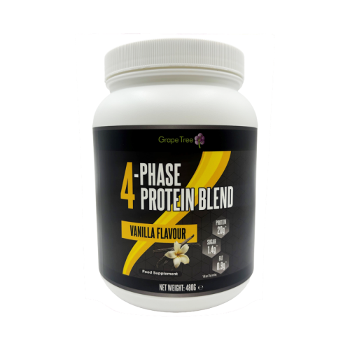Grape Tree Vanilla 4-Phase Protein Powder 480g