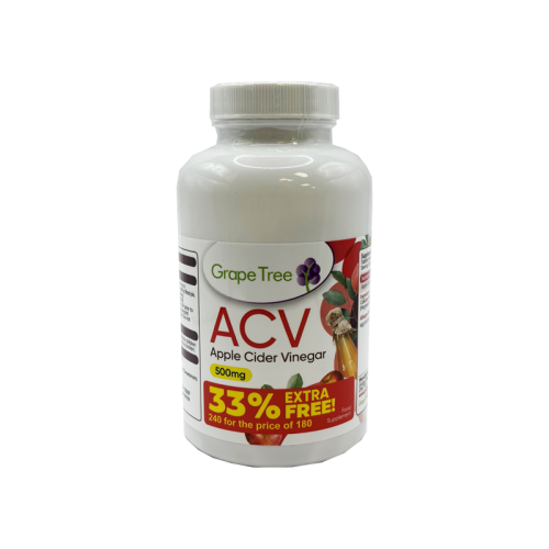 Grape Tree Apple Cider Vinegar 500mg 240 Tablets