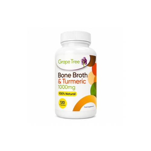Grape Tree Bone Broth And Turmeric Capsules 1000mg 120s