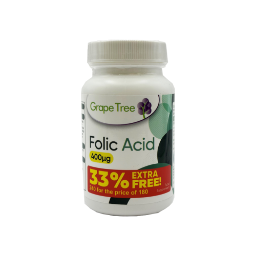 Grape Tree Folic Acid 400ug 240 Capsules