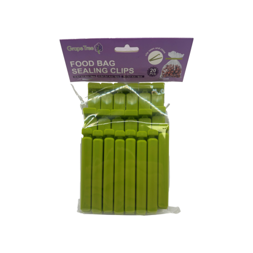 Grape Tree Bag Sealing Clips 20 Pack Mixed Sizes