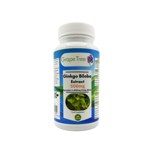 Grape Tree Ginkgo Biloba 500mg 60 Capsules