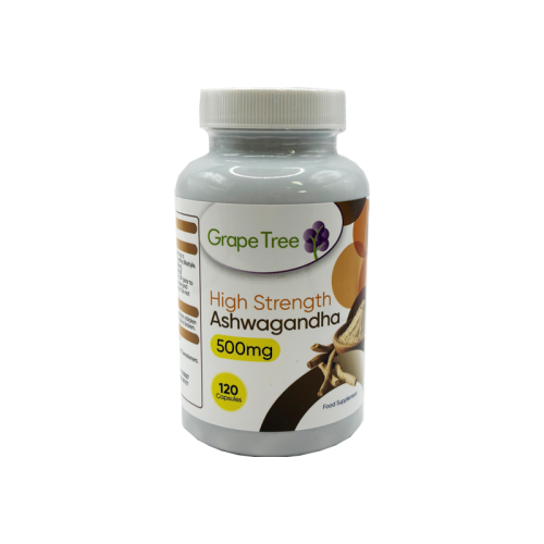 Grape Tree High Strength Ashwagandha 500mg 120 Capsules
