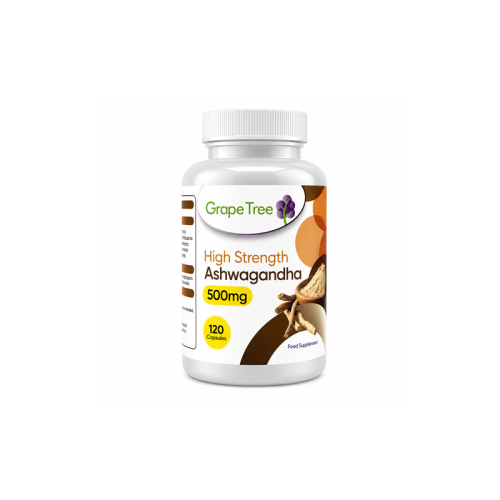 Grape Tree High Strength Ashwagandha 500mg 120 Capsules