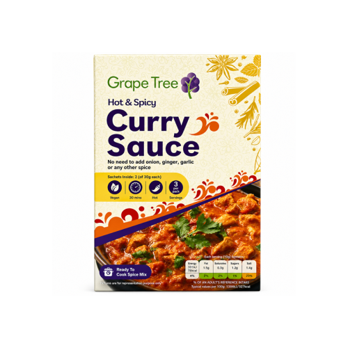 Grape Tree Hot And Spicy Curry Sauce 60g