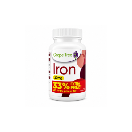 Grape Tree Iron 20mg 240 Tablets