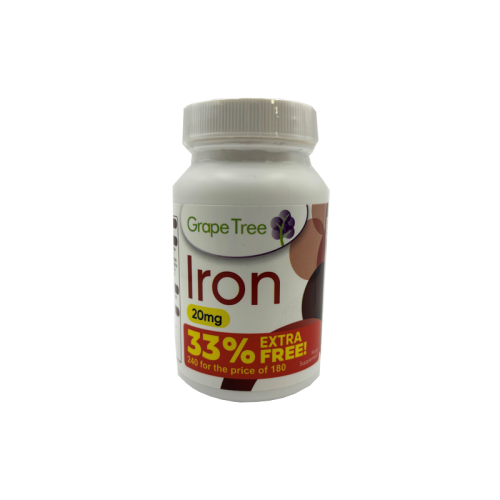Grape Tree Iron 20mg 240 Tablets