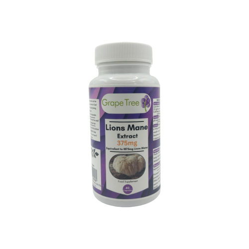 Grape Tree Lions Mane 375mg 60 Capsules