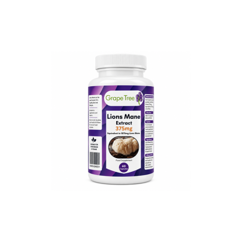 Grape Tree Lions Mane 375mg 60 Capsules