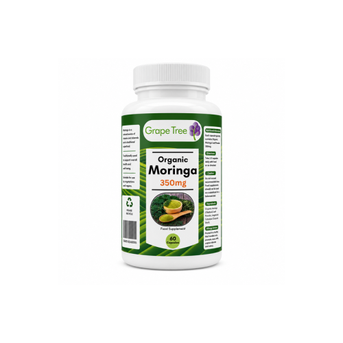 Grape Tree Organic Moringa 350mg 60 Capsules