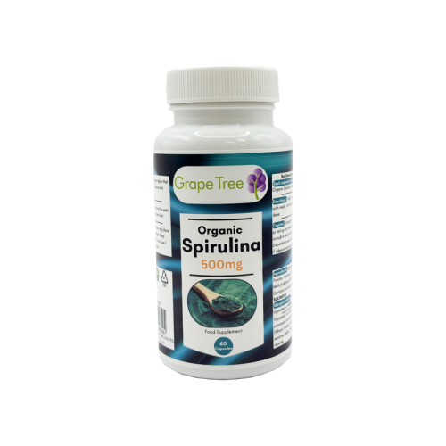 Grape Tree Organic Spirulina 500mg 60 Capsules
