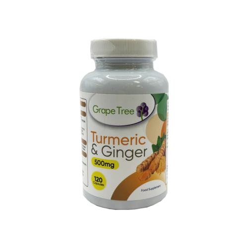 Grape Tree Turmeric And Ginger 500mg 120 Capsules