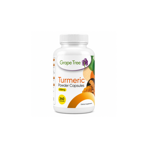 Grape Tree Turmeric 500mg Vegetable Capsules 240s