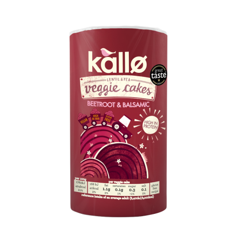 Kallo Beetroot And Balsamic Veggie Cakes 122g