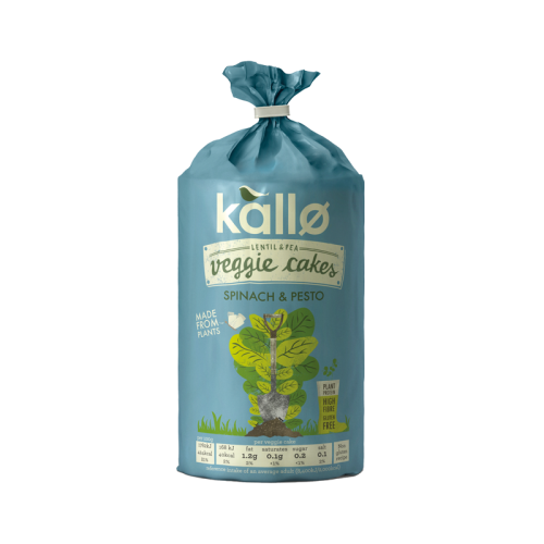 Kallo Spinach And Pesto Veggie Cakes 122g