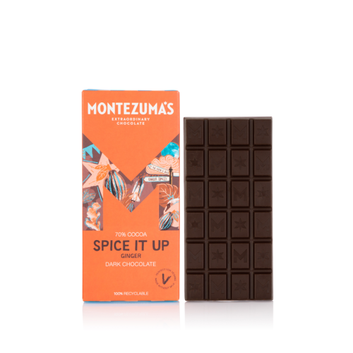 Montezuma’s Spice It Up Dark Chocolate With Ginger 90g Bar