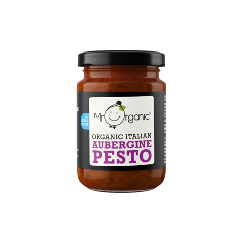 Mr Organic No Added Sugar Aubergine Pesto 130g