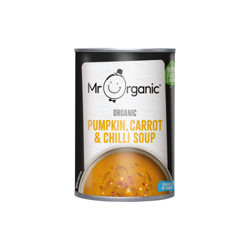 Mr Organic Pumpkin, Carrot And Chilli Soup 400g