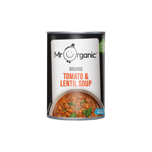 Mr Organic Tomato And Lentil Soup 400g