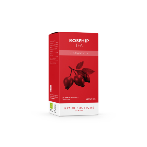 Natur Boutique Organic Rosehip Tea 20 Tea Bags.