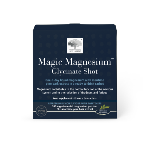 New Nordic Magic Magnesium Glycinate Shot 15 Sachets
