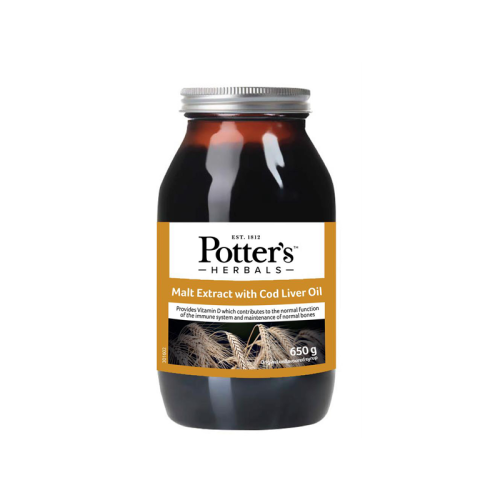 Potters Original Malt Extract With Cod Liver Oil 650g
