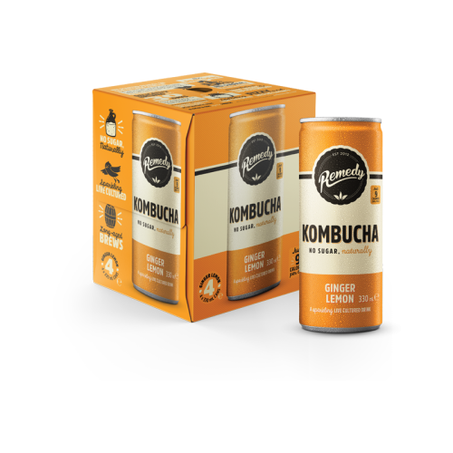 Remedy Ginger And Lemon Multipack 330ml (4 x 330ml)