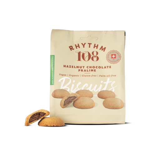 Rhythm 108 Hazelnut Praline Filled Biscuits 135g