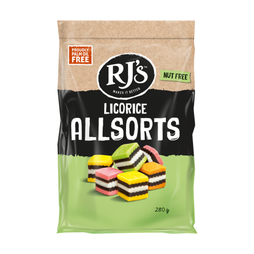 RJ's Licorice Allsorts 280g