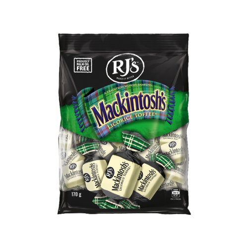 RJ’s Mackintosh Licorice Toffee 170g