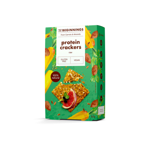 The Beginnings Protein Crackers 80g
