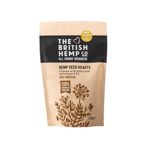 The British Hemp Co Hulled Hemp Seed Hearts 500g