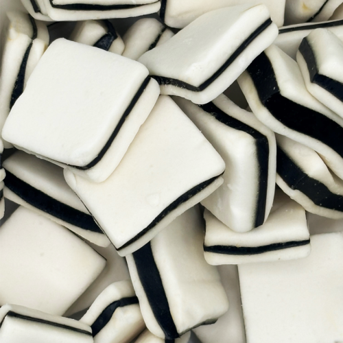 Black and white mints