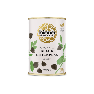 Biona Organic Black Chick Peas 400g.