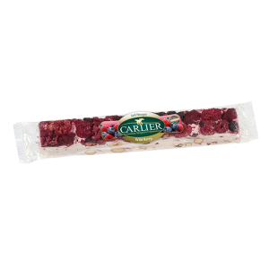 Carlier Wild Berry Soft Nougat With Almonds & Hazelnuts 100g