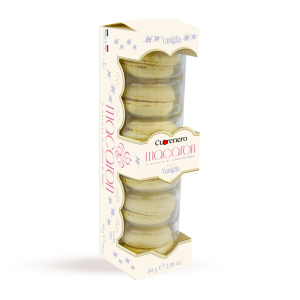 Cuorenero Vanilla Macarons 6 Pieces