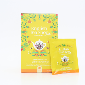 English Tea Shop Organic Lemongrass and Ginger Tea (20 Sachets) 30g