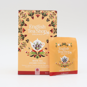 English Tea Shop Organic White Tea Lychee Cocoa Tea (20 Sachets) 40g