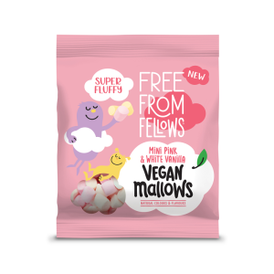 Free From Fellows Vegan Pink & White Mini Mallows 105g