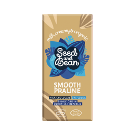 Seed And Bean Organic Smooth Praline Chocolate 37% 75g | Chocolate