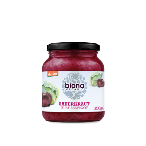 Biona Sauerkraut With Ruby Beetroot 350g