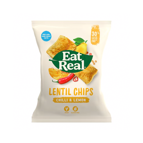 Eat Real Lentil Chips Chilli And Lemon 113g